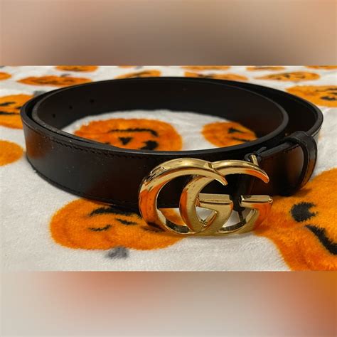 gucci vintage oval leather link belt|genuine Gucci belt.